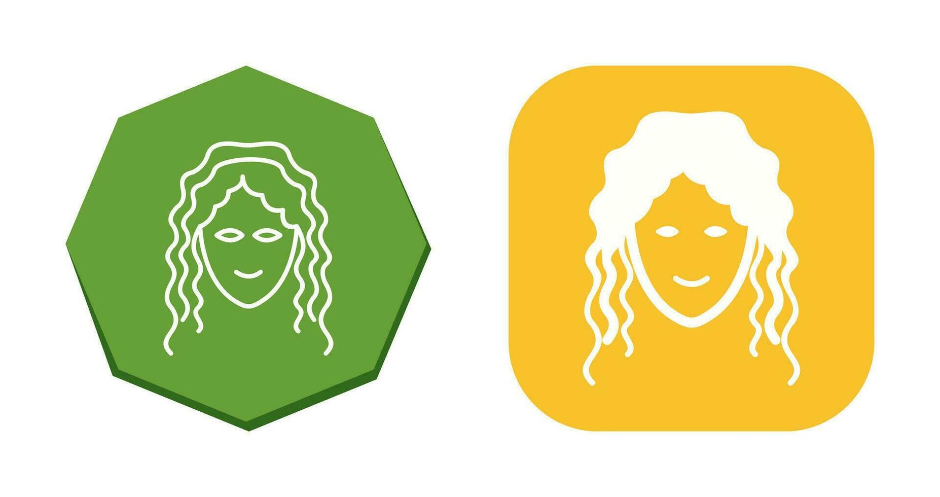 Hair Curly Vector Icon