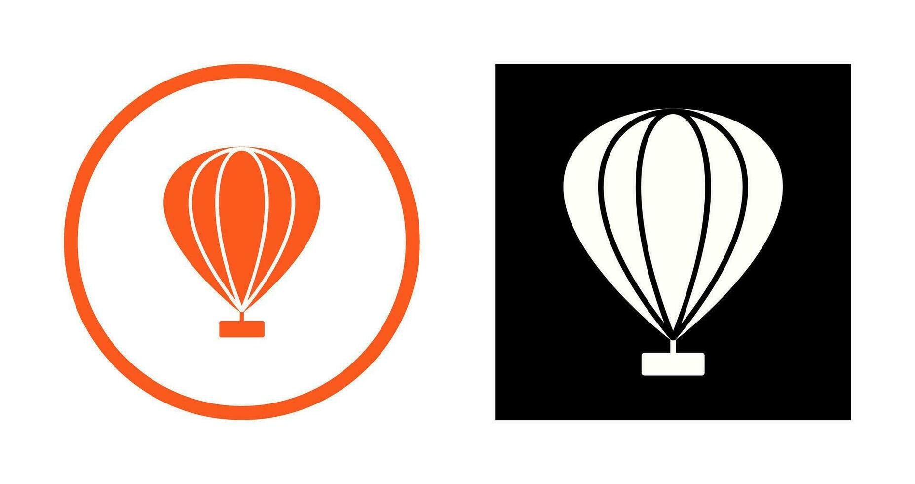 Hot Air Balloon Vector Icon