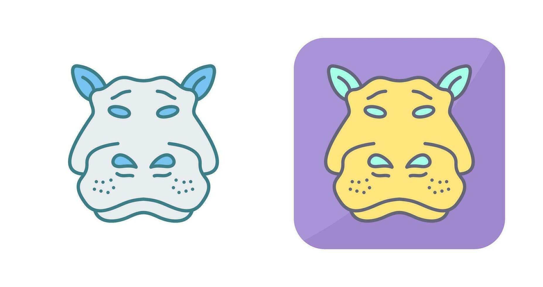 Hippo Vector Icon