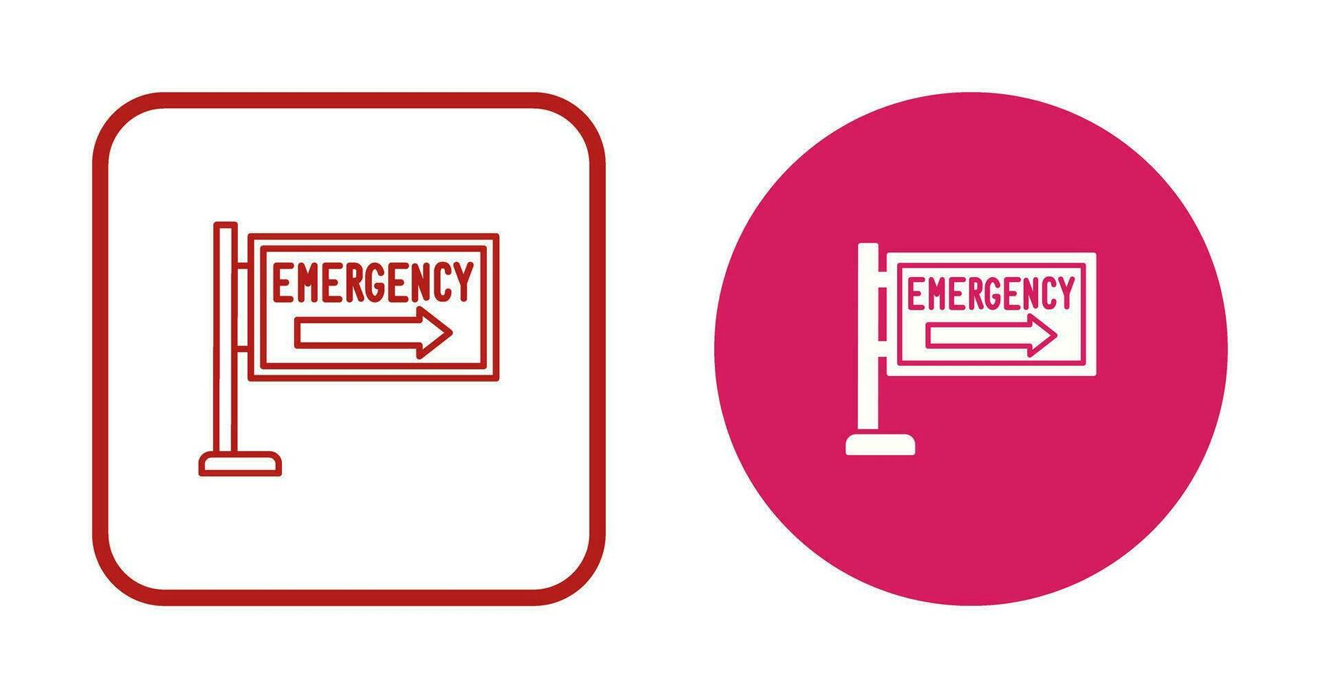 Emergency Sign Vector Icon