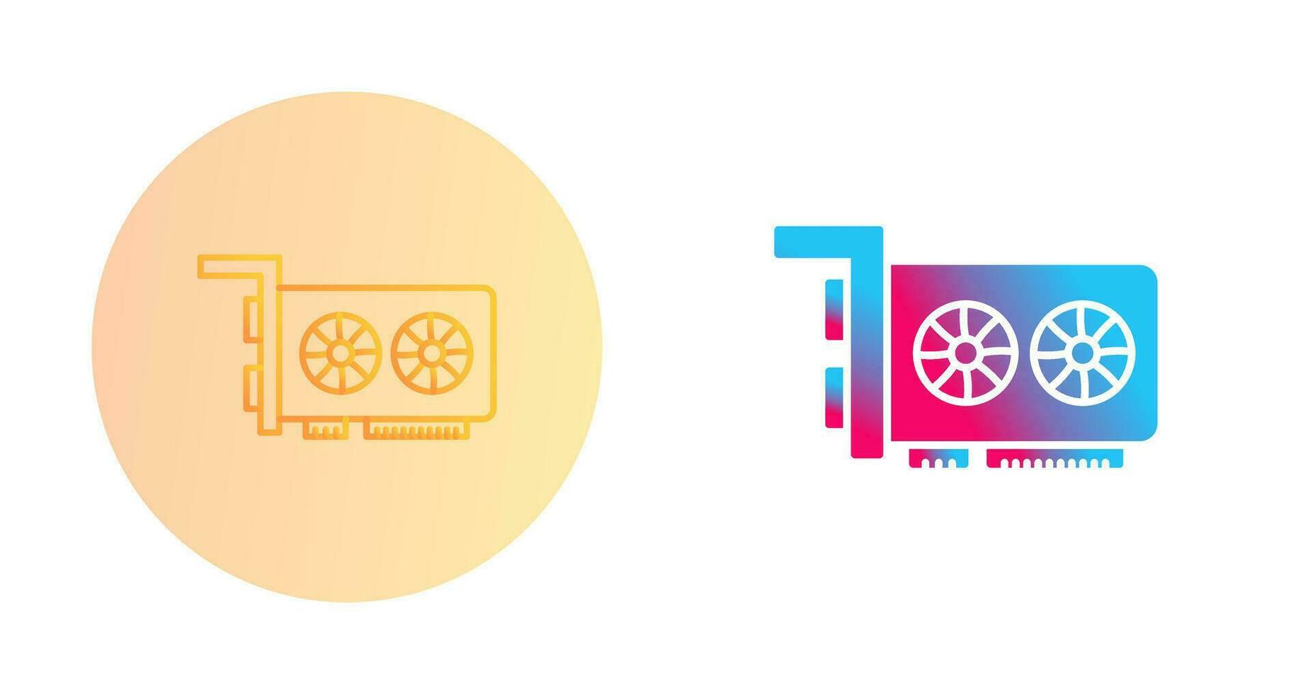 Graphic Card Vector Icon