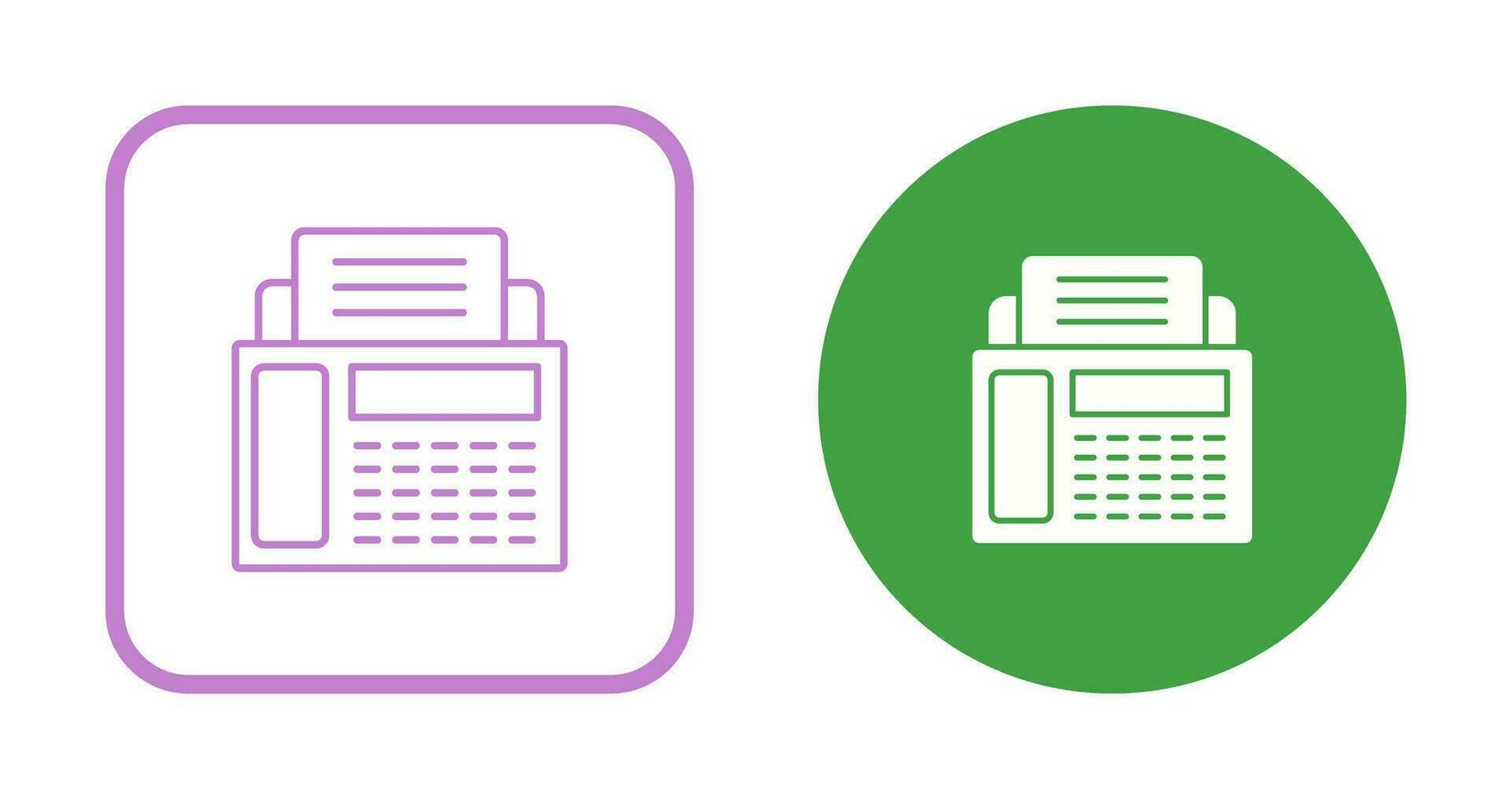 Fax Machine Vector Icon