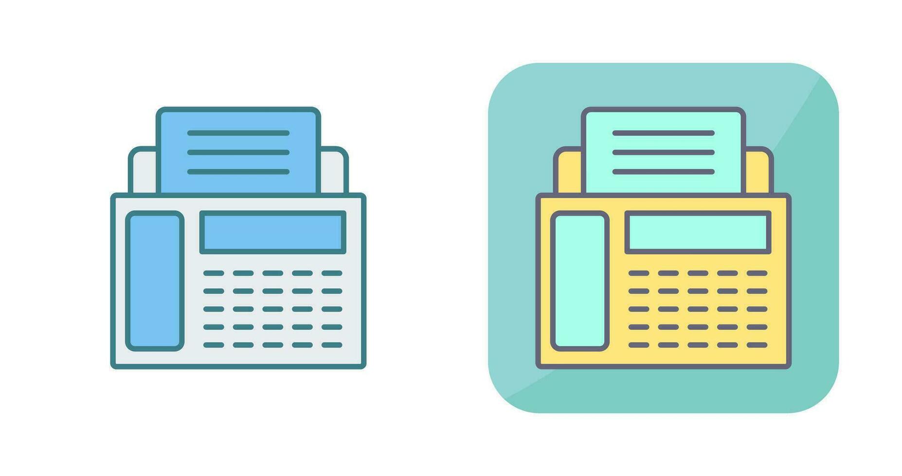 Fax Machine Vector Icon