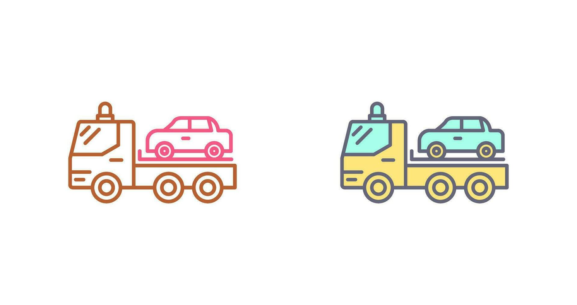 Tow Truck Vector Icon