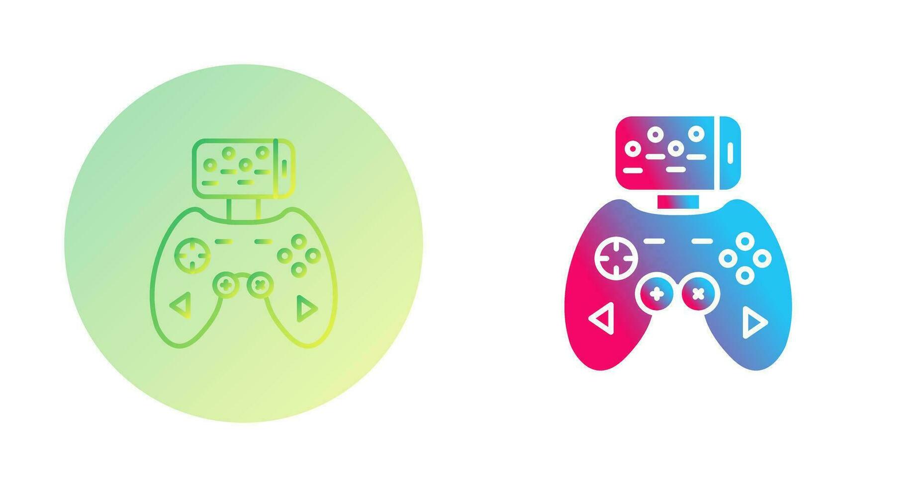 icono de vector de controlador de juego