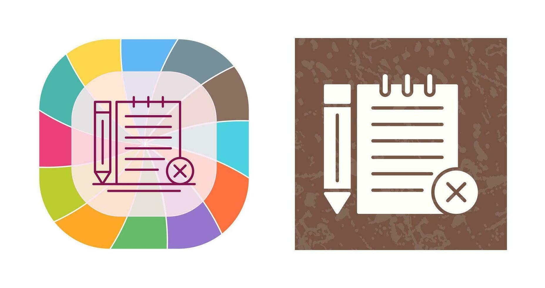 Unchecked Notes Vector Icon