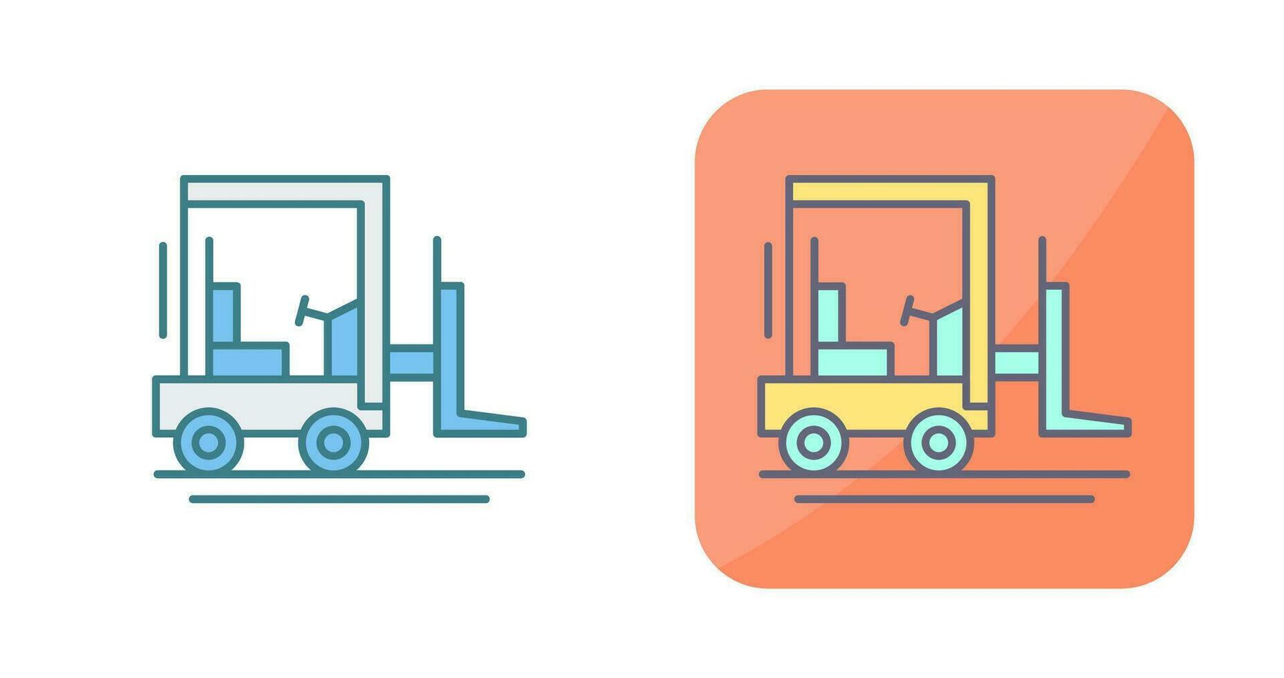 Forklift Vector Icon