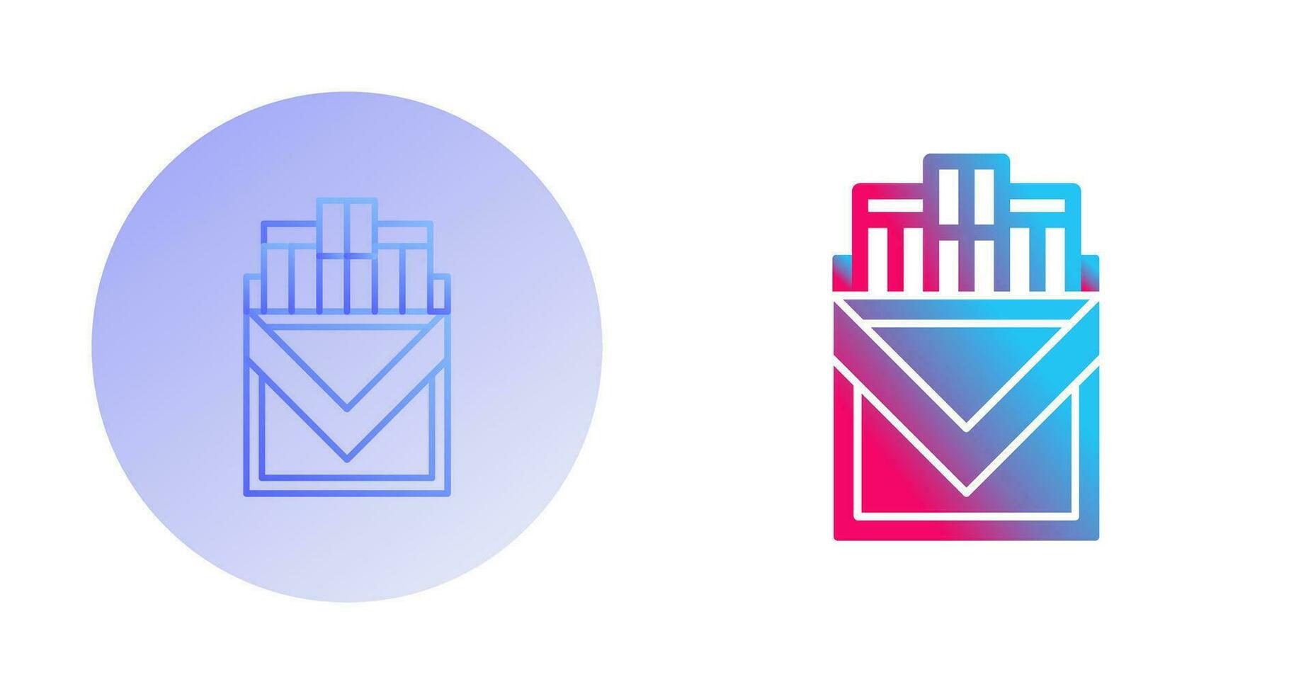 Cigarette Pack Vector Icon