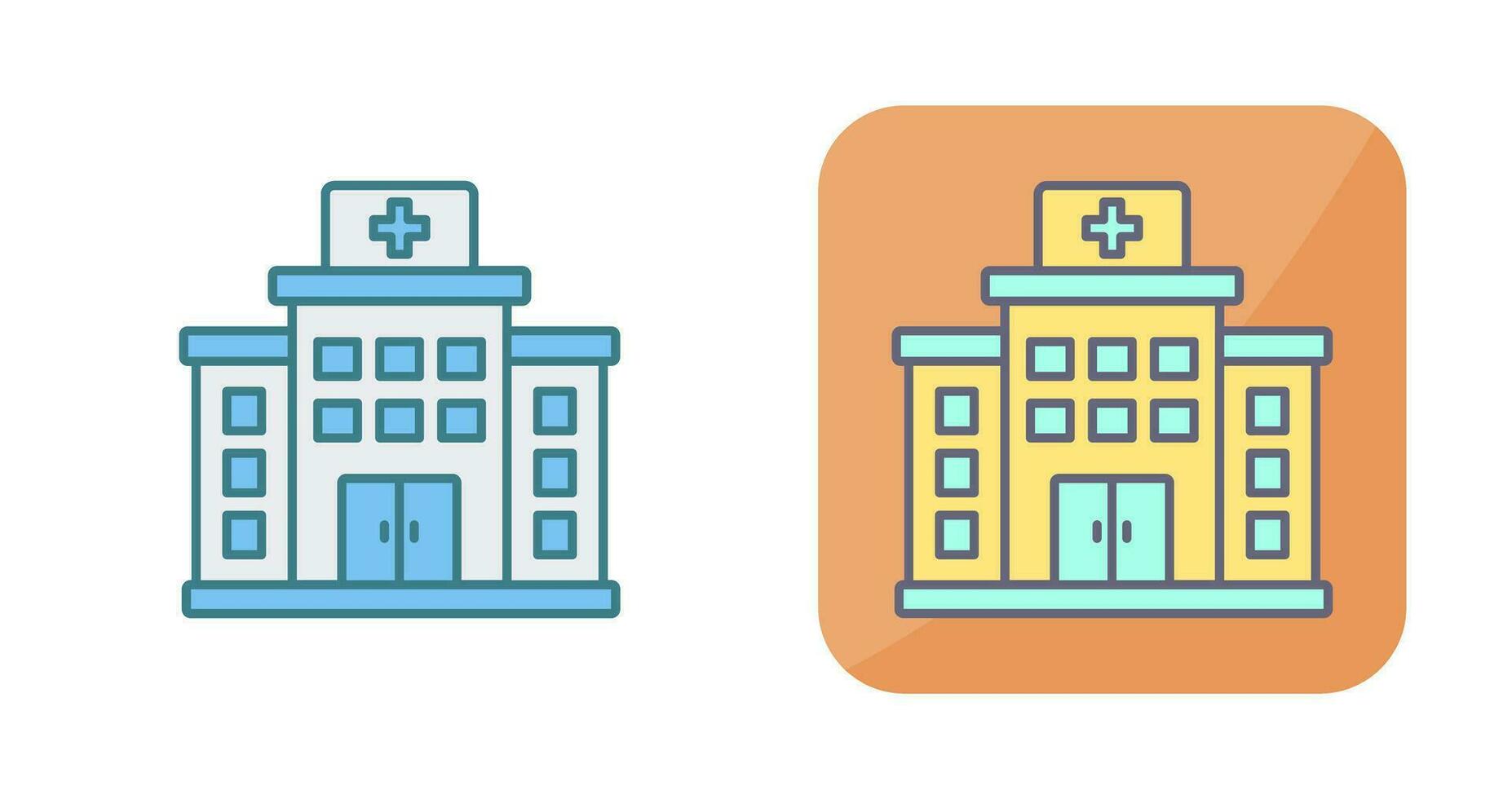 icono de vector de hospital