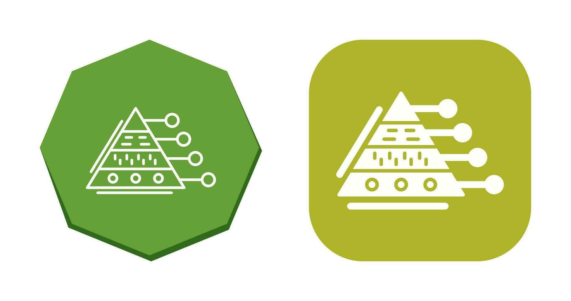 Pyramid Graph Vector Icon