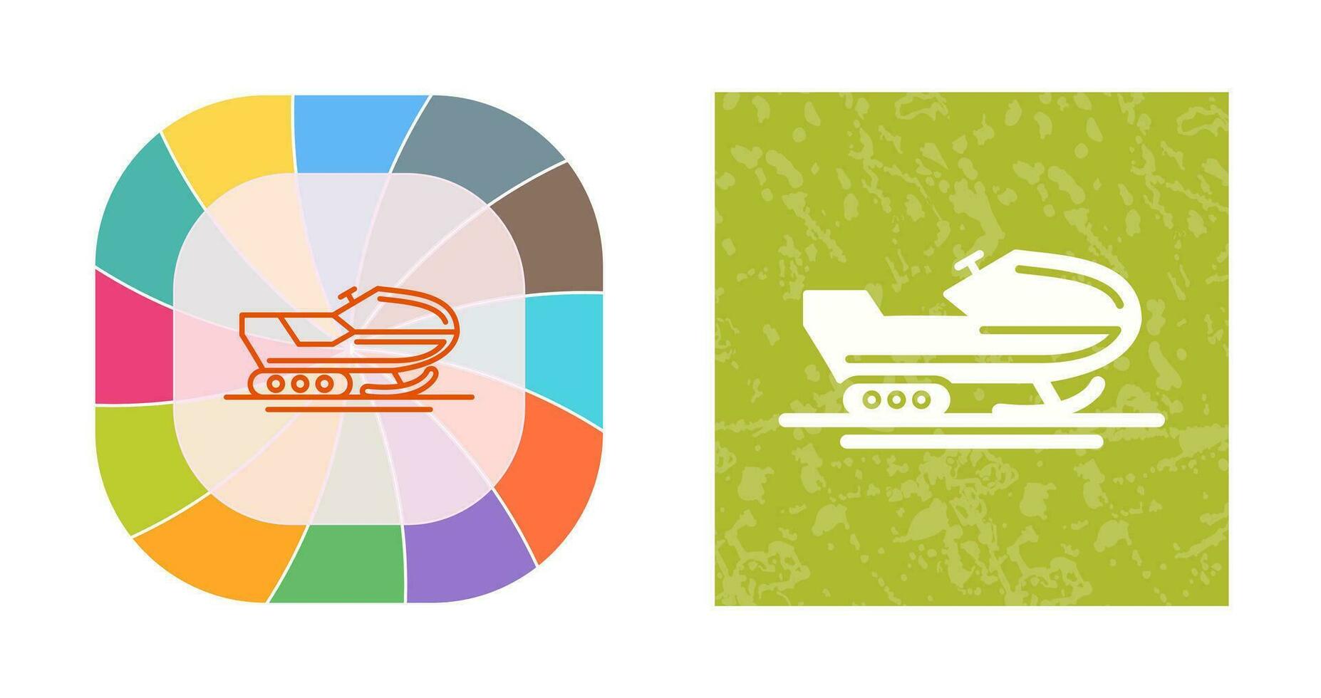 Snowmobile Vector Icon