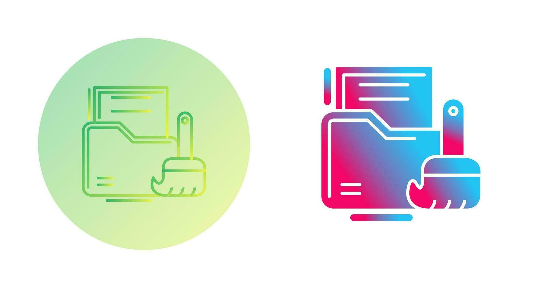 Data Cleaning Vector Icon