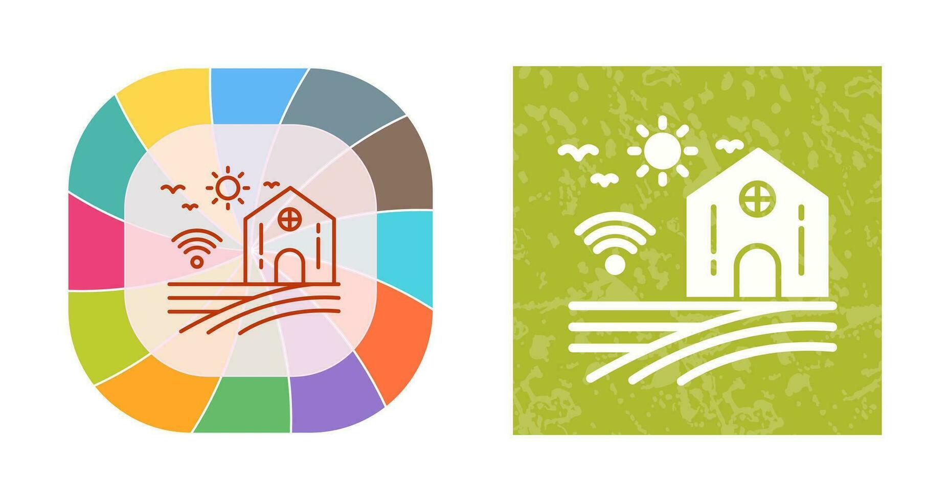 Smart Farm Vector Icon