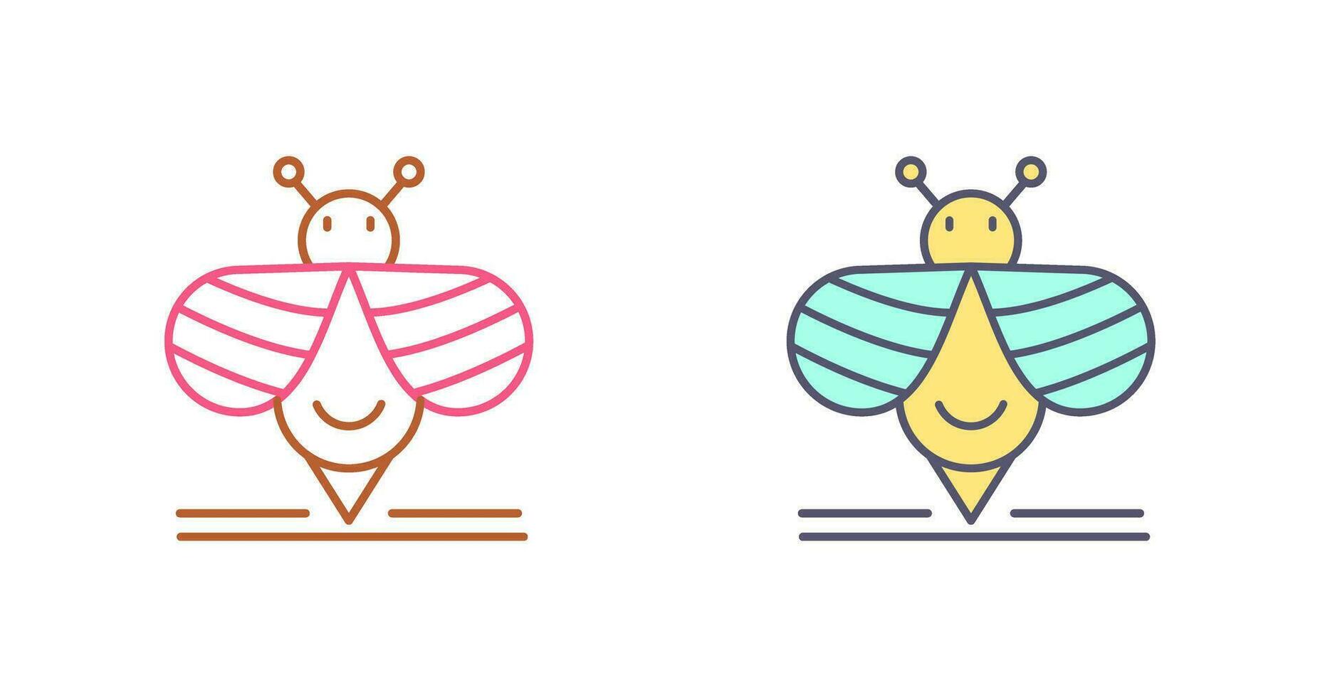 icono de vector de abeja