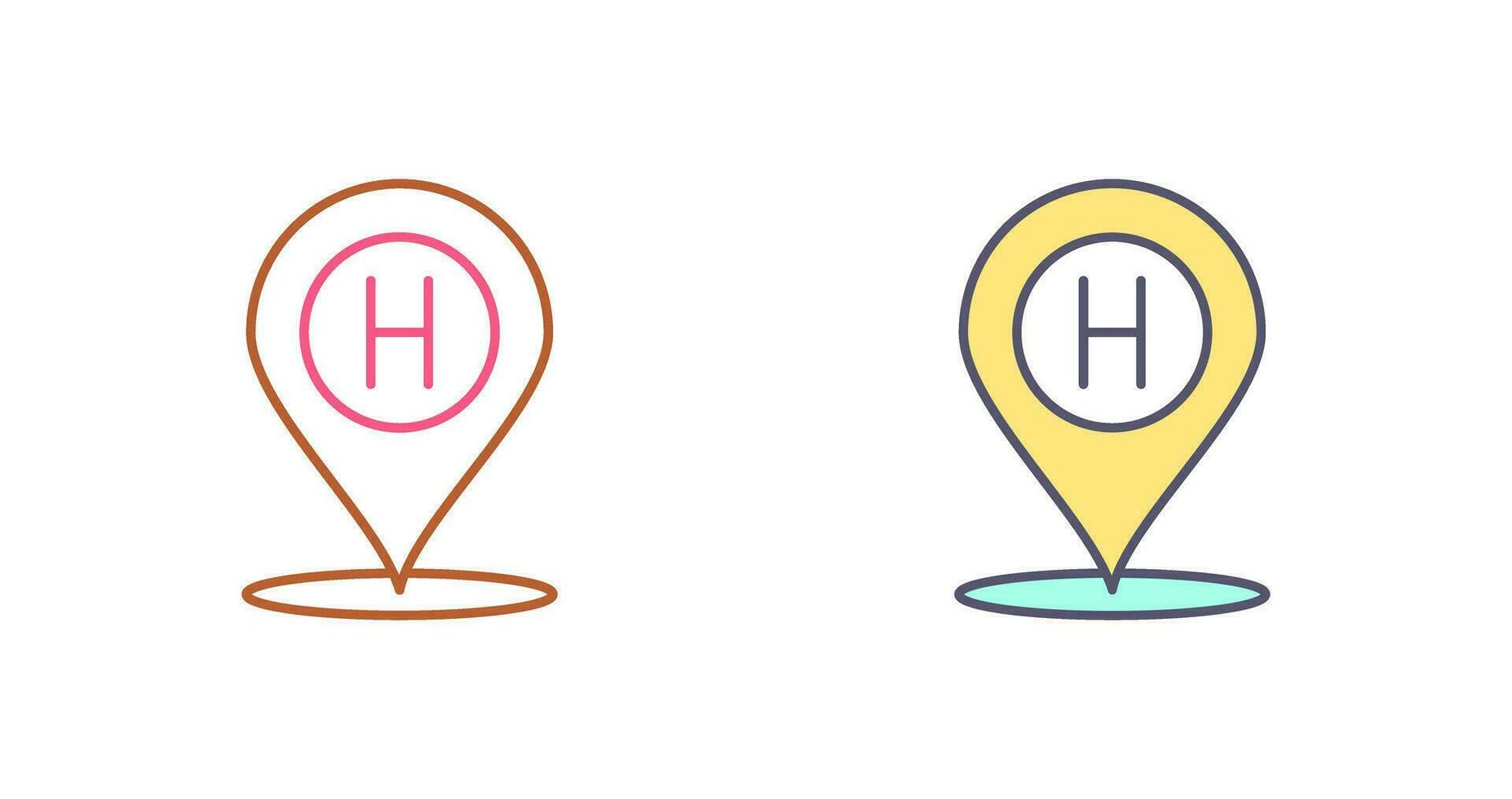 Hotel Location Vector Icon