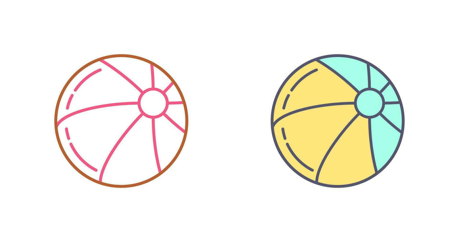 Beach Ball Vector Icon