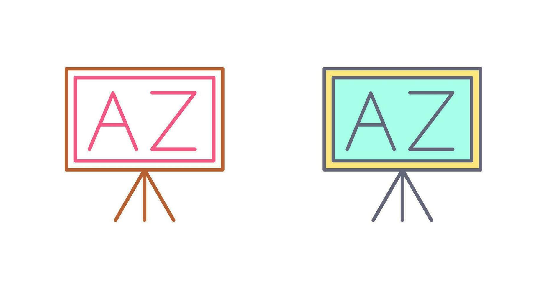 From A To Z Vector Icon