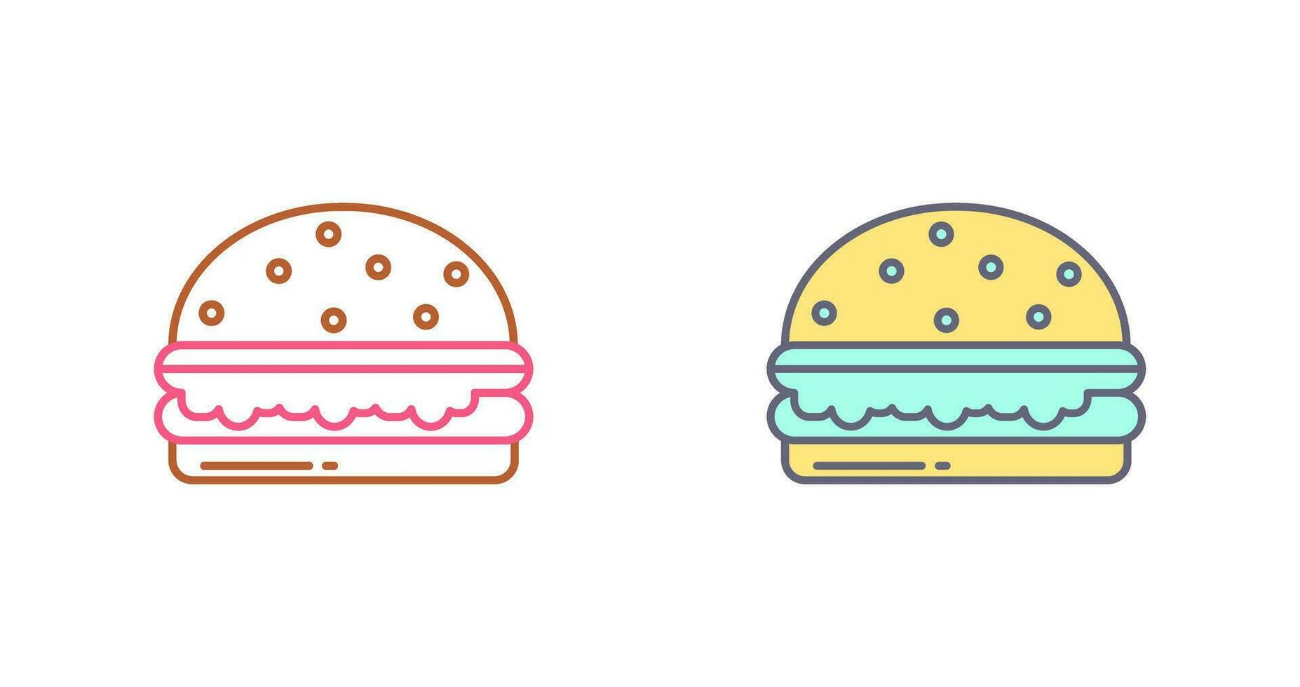 icono de vector de hamburguesa