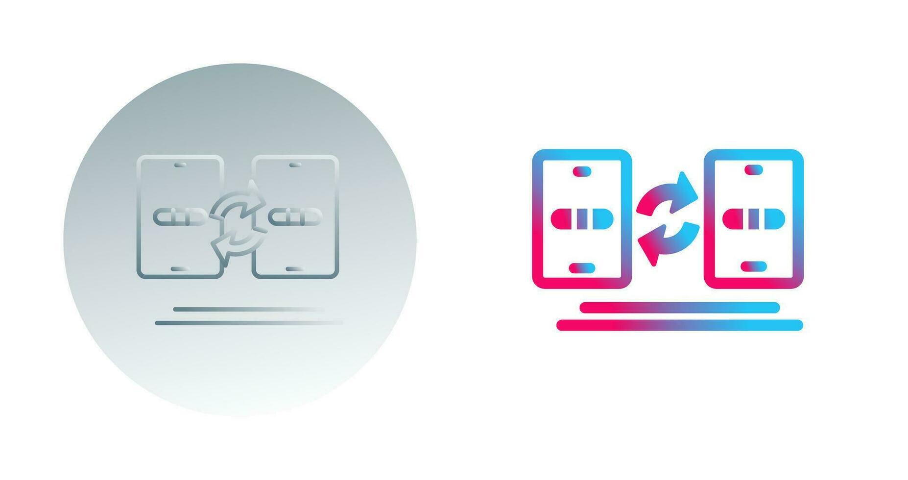 Data Transfer Vector Icon