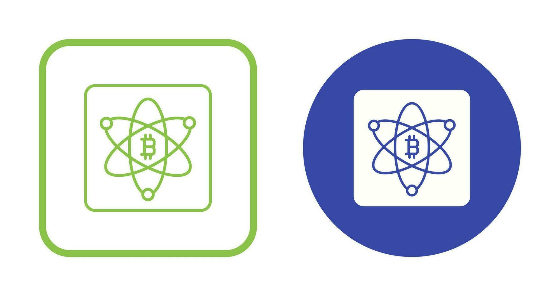 Bitcoin Science Vector Icon