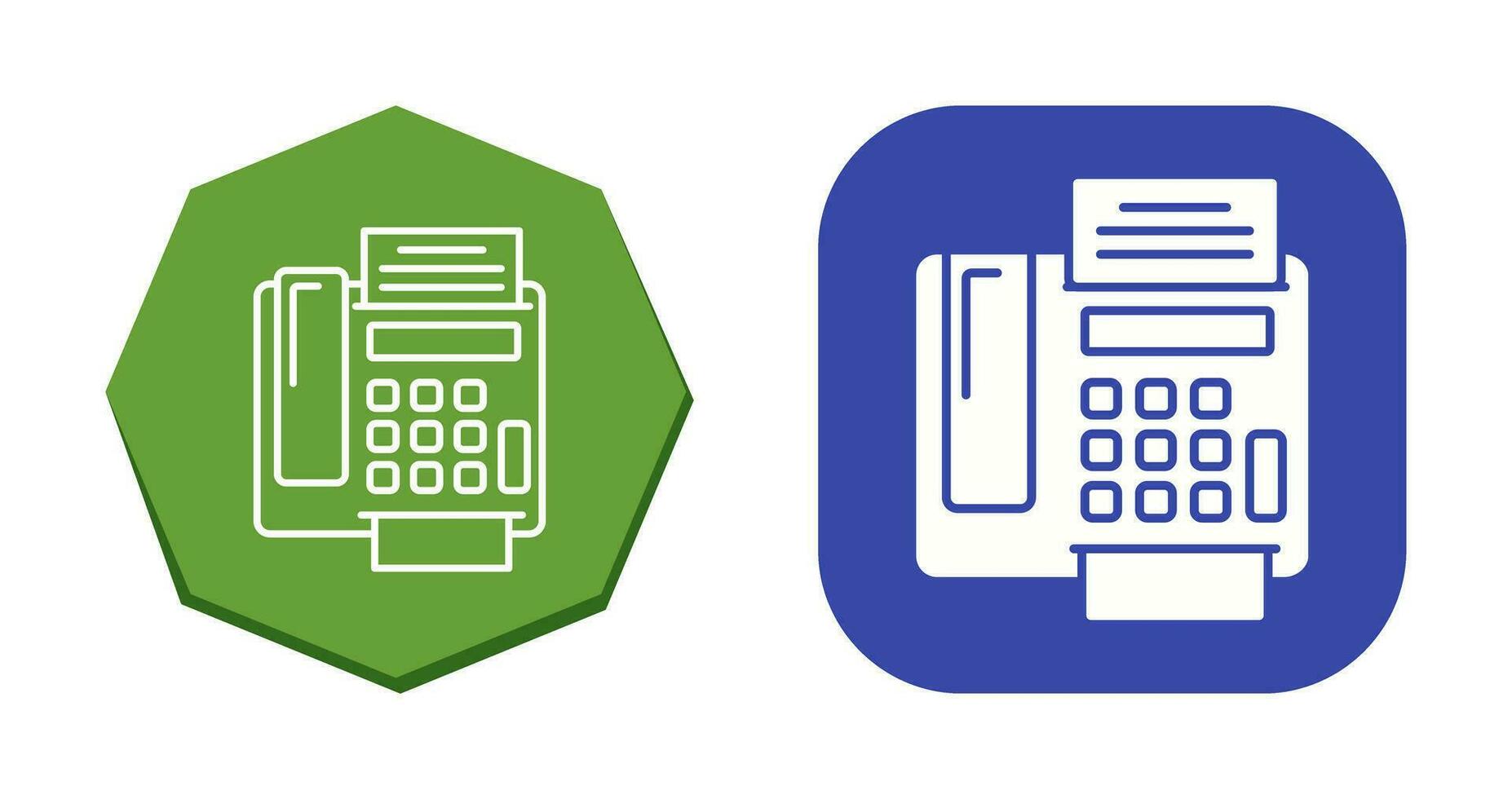 icono de vector de máquina de fax