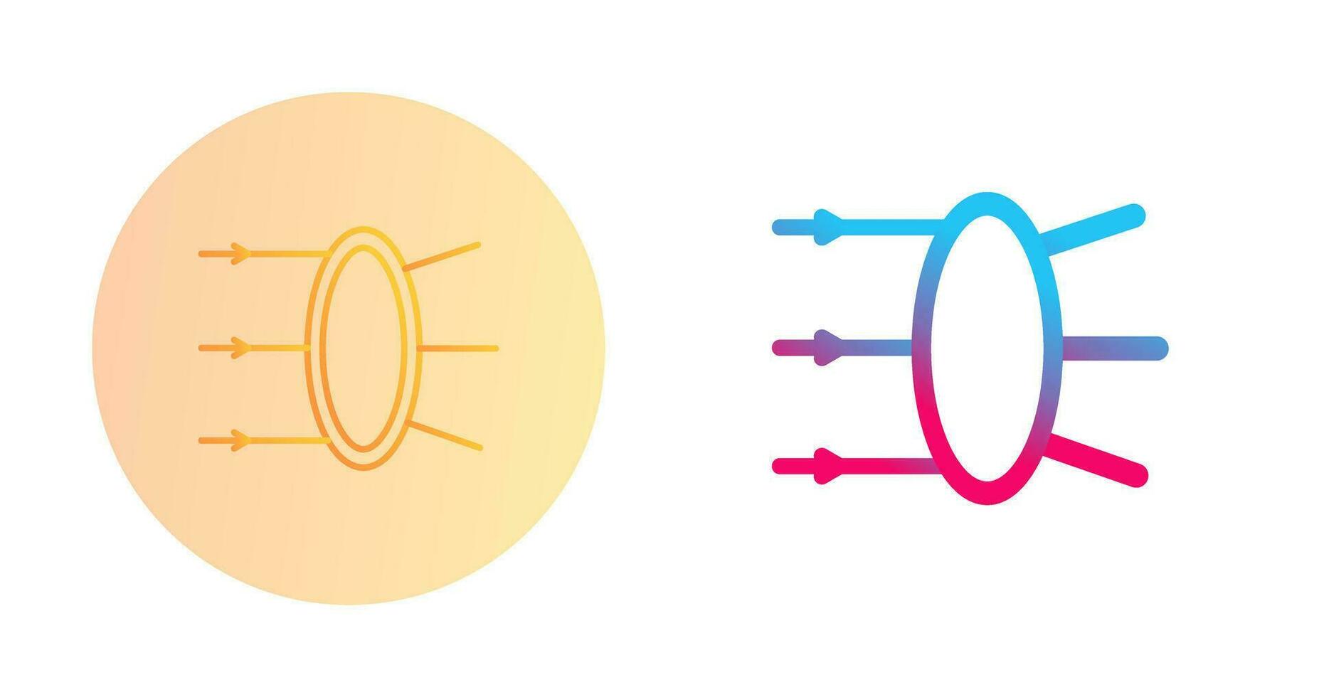 Refraction Vector Icon