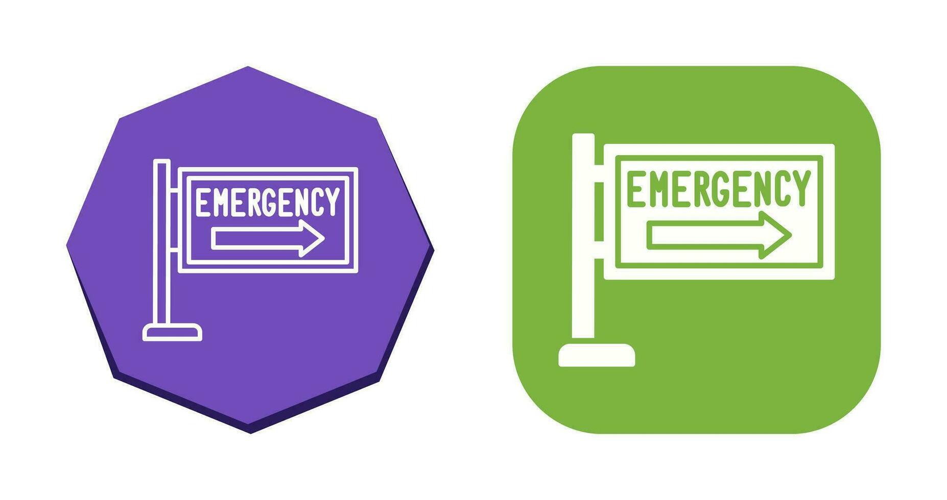 icono de vector de señal de emergencia