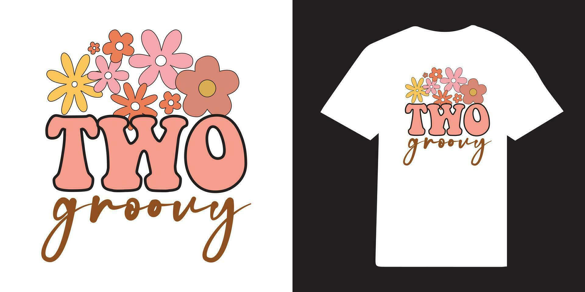 Groovy tshirt design vector