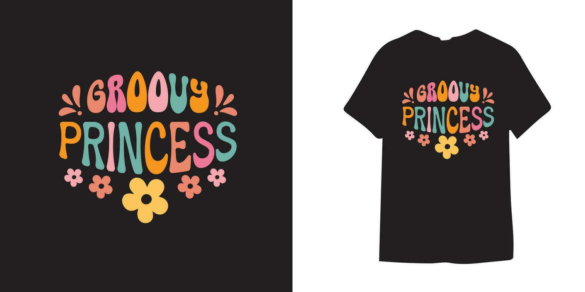 Groovy tshirt design vector