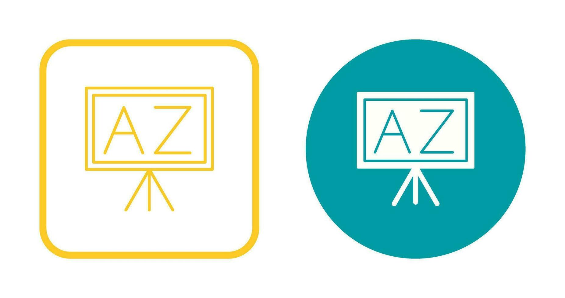 From A To Z Vector Icon