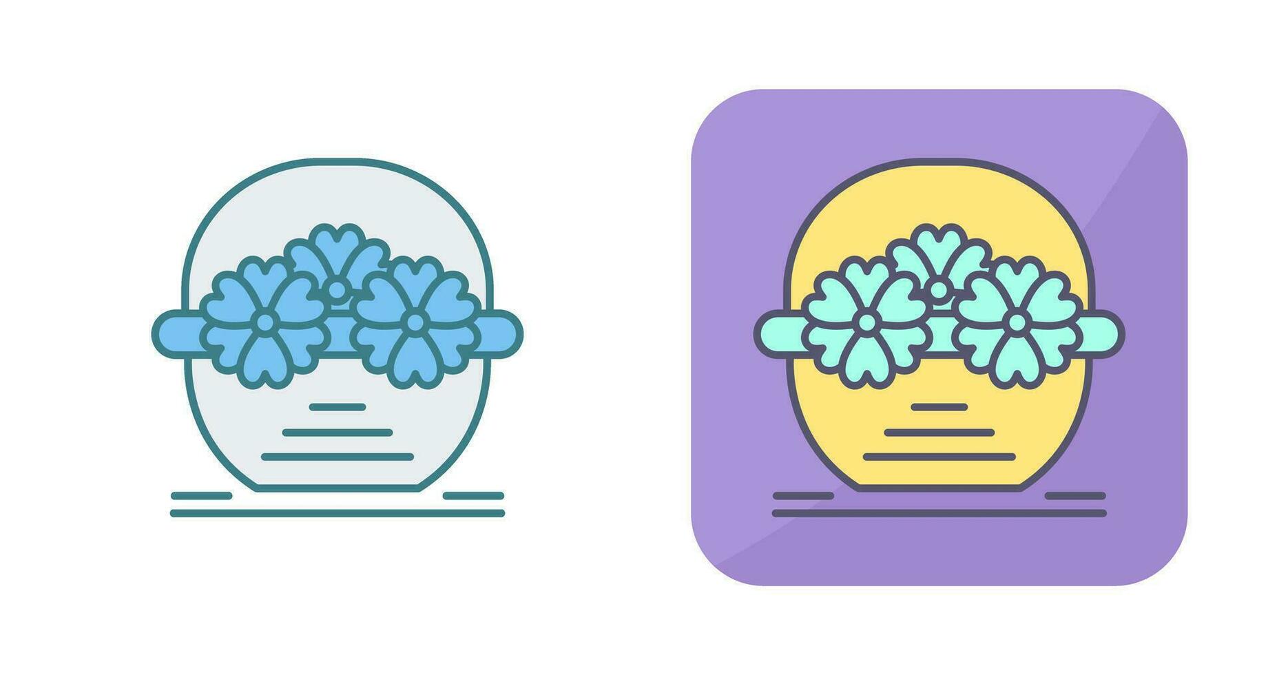 Flower Basket Vector Icon