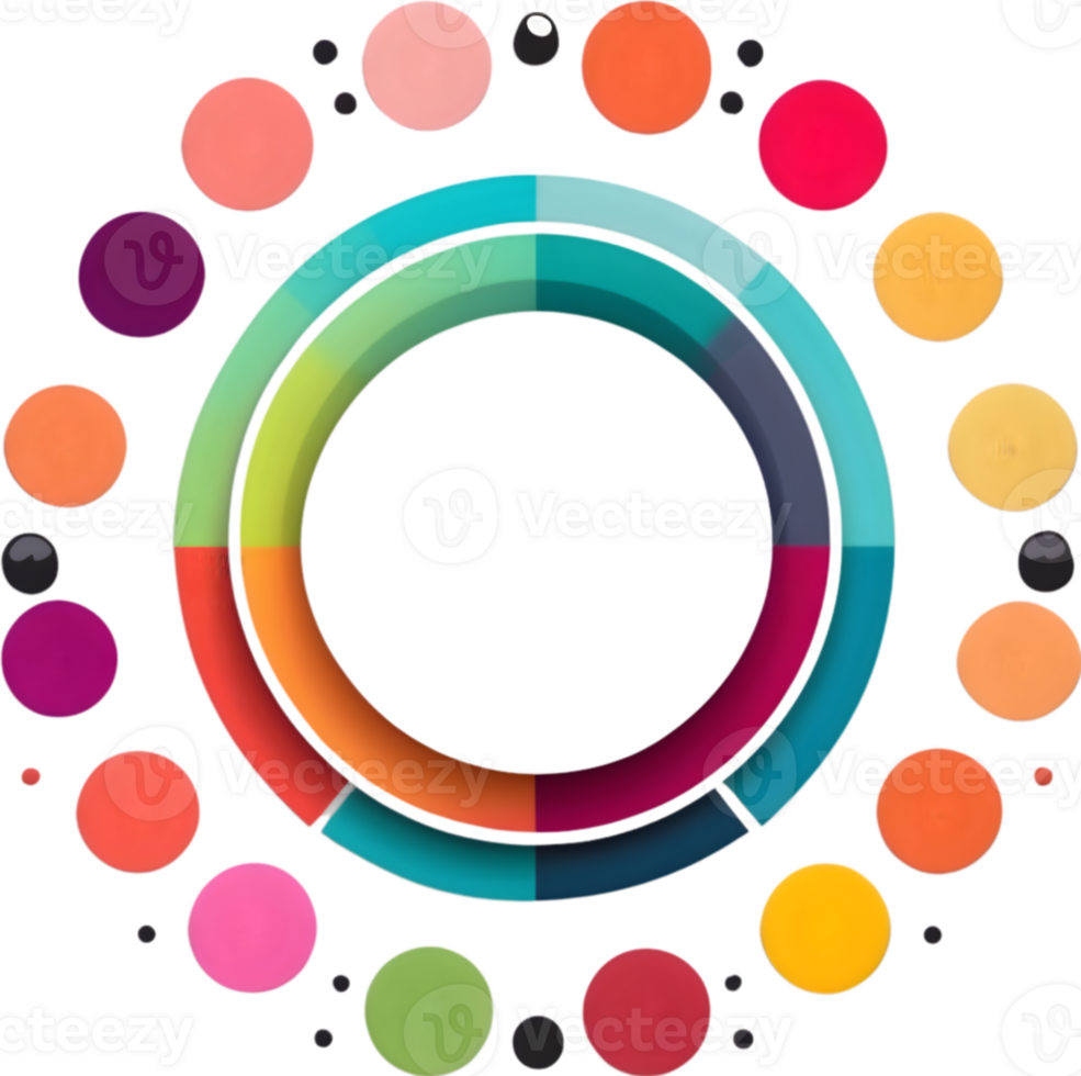 a set of colorful buttons and icons ai generative png