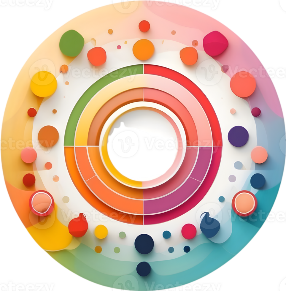 a set of colorful buttons and icons ai generative png