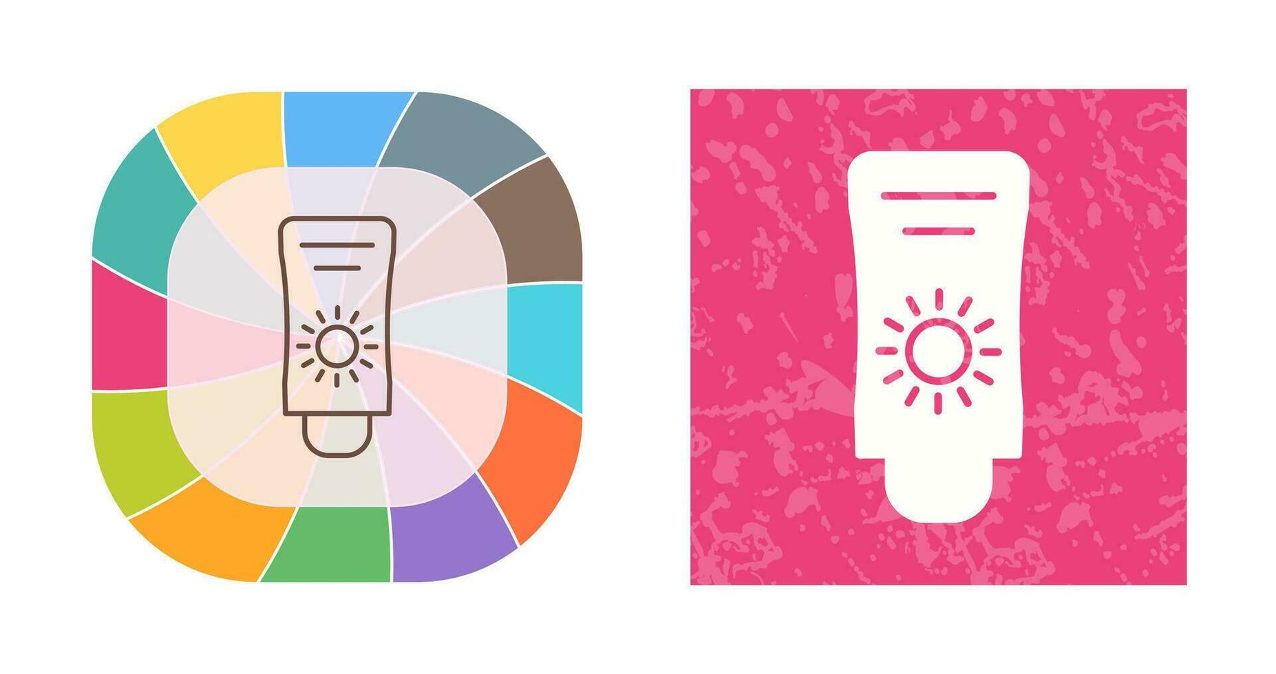 Sun Cream Vector Icon