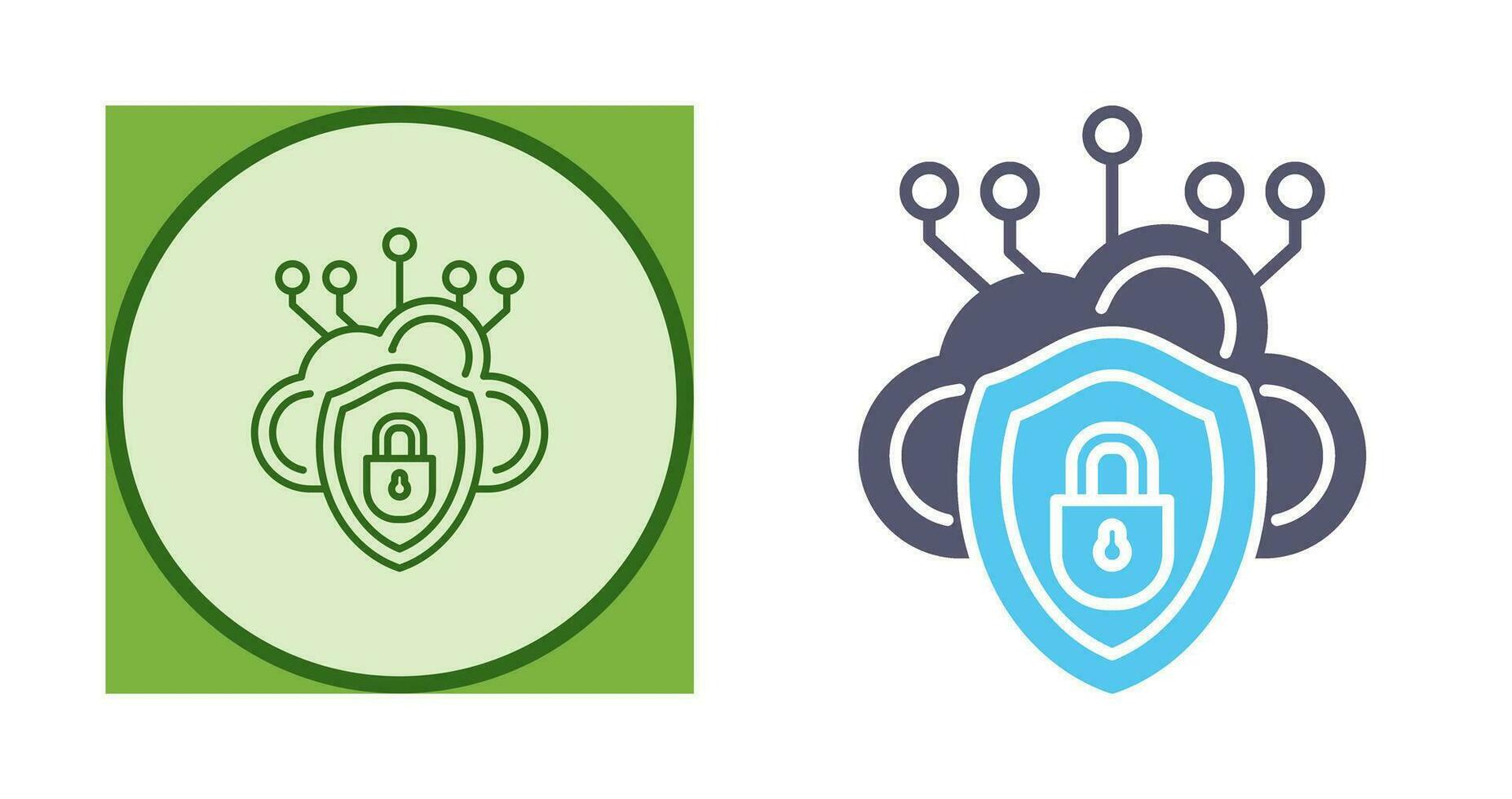 Cloud Security Vector Icon