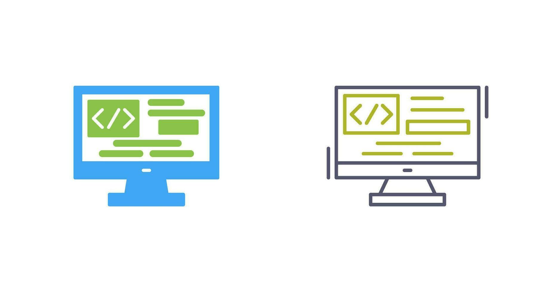icono de vector de codificación