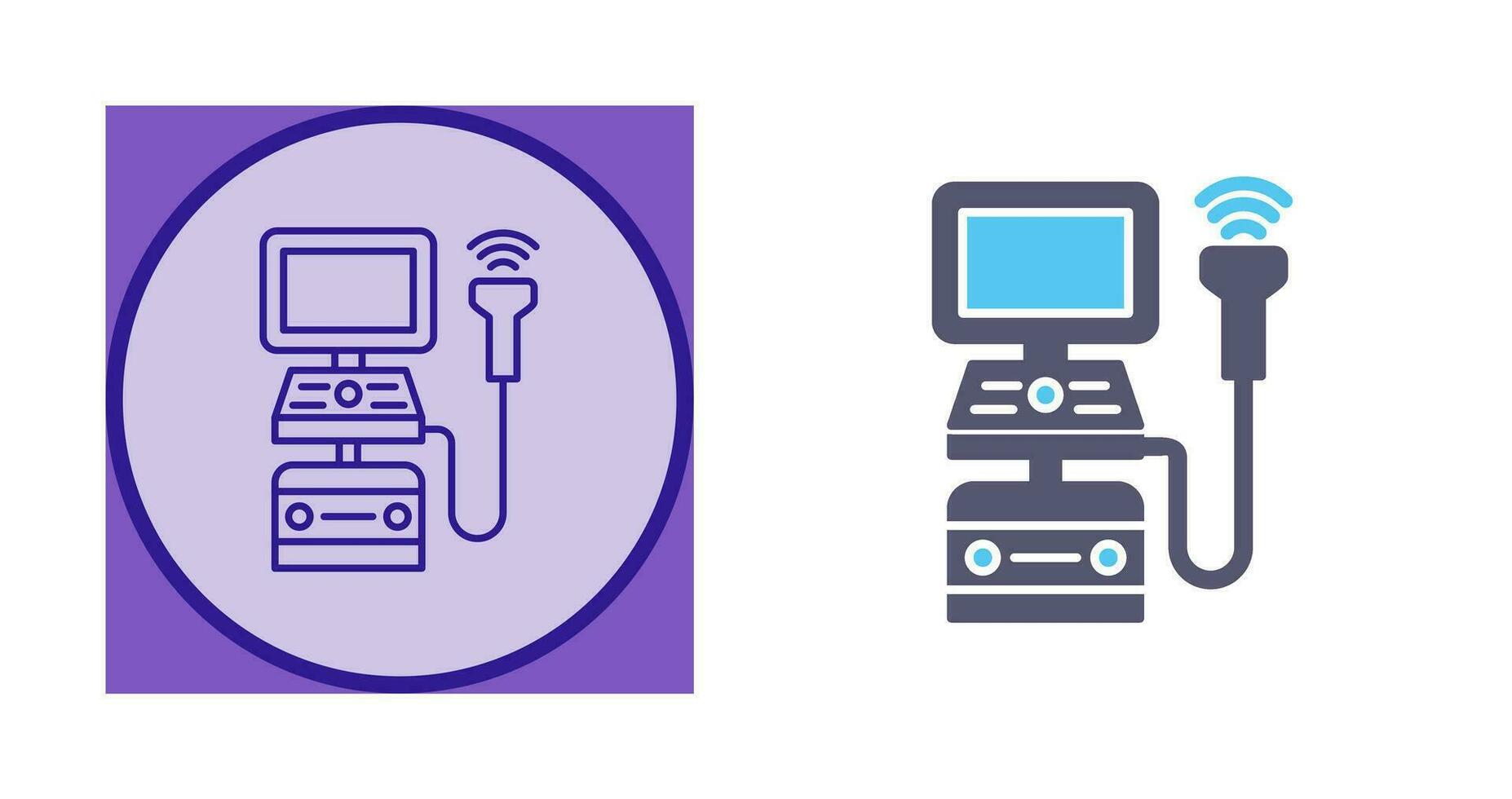 Ultrasound Machine Vector Icon