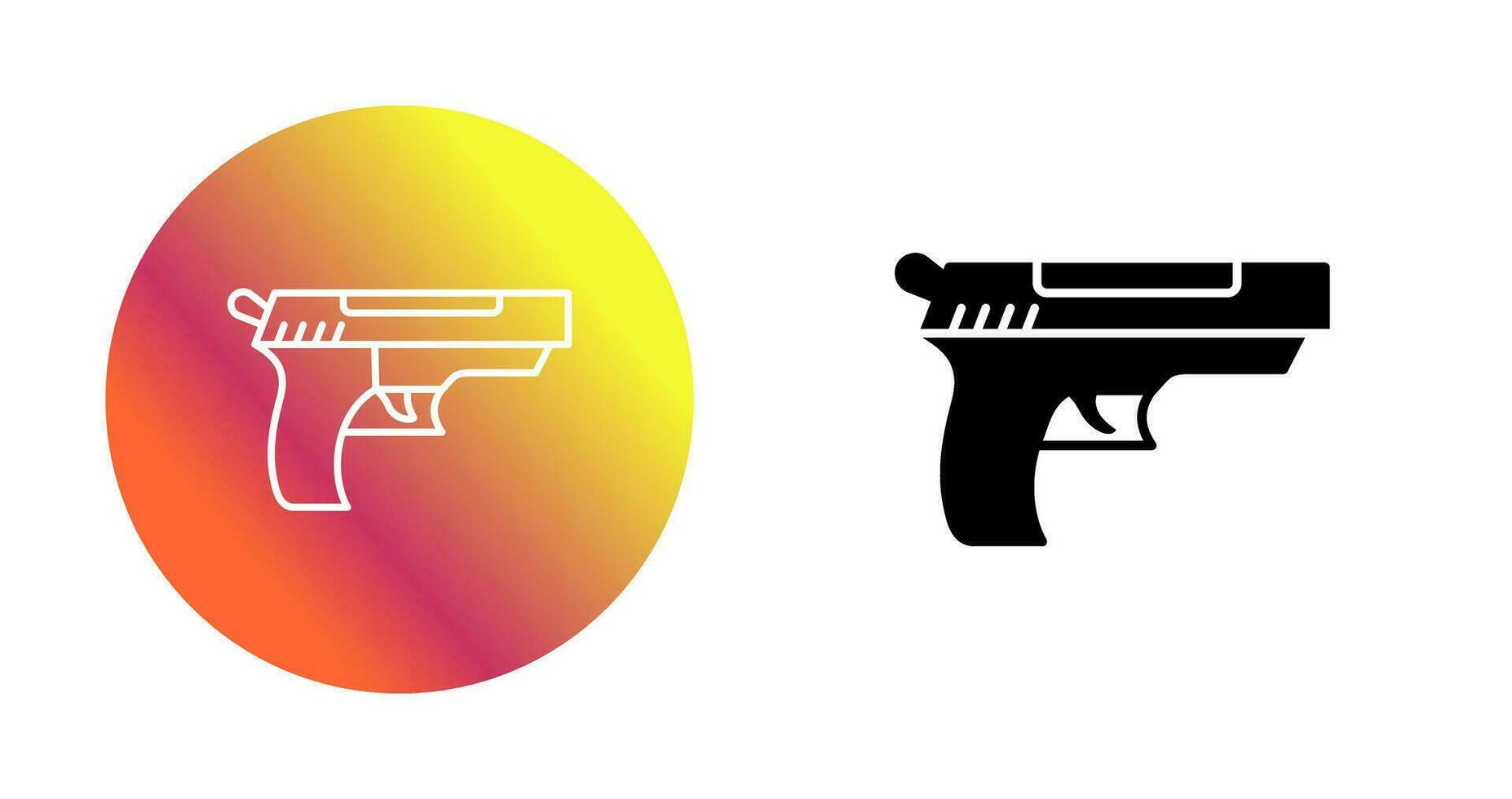 icono de vector de pistola