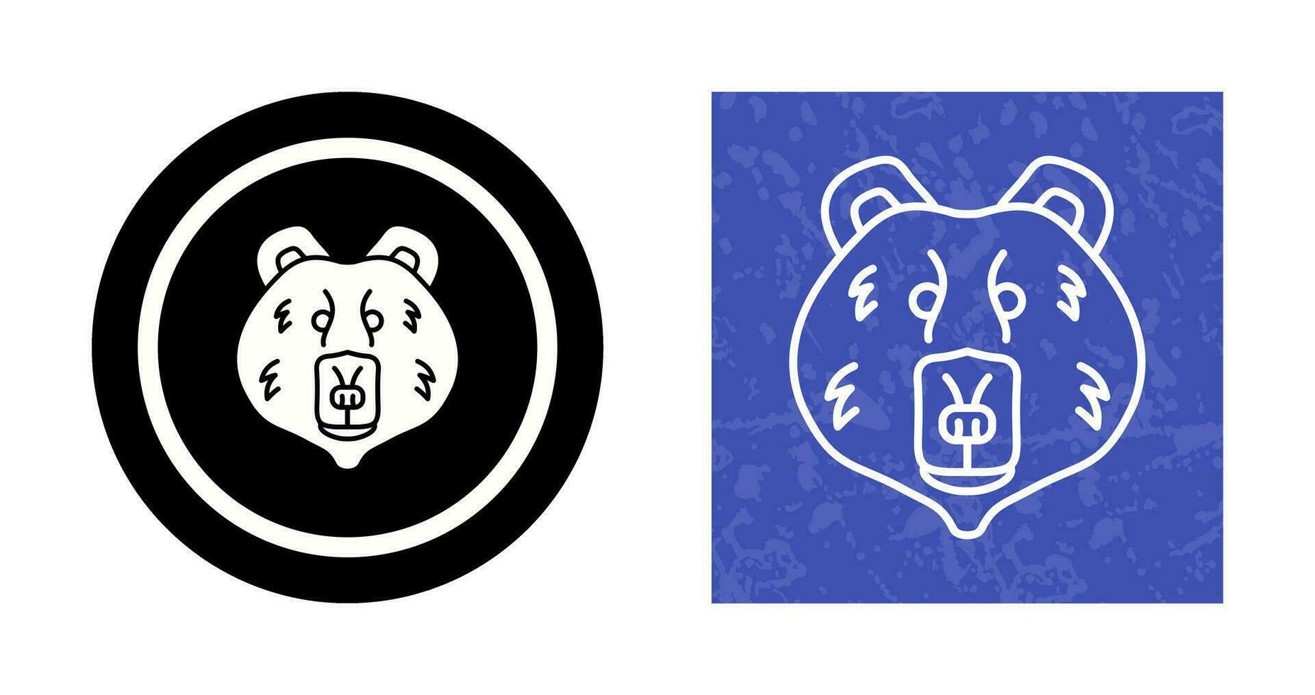 icono de vector de oso polar