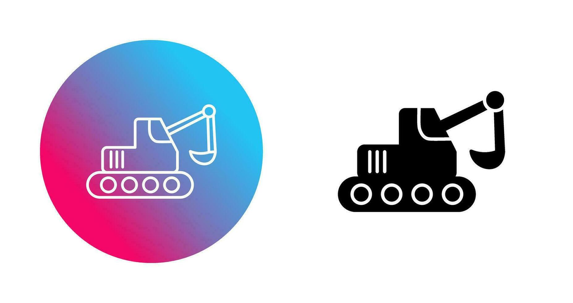 Escavator Vector Icon