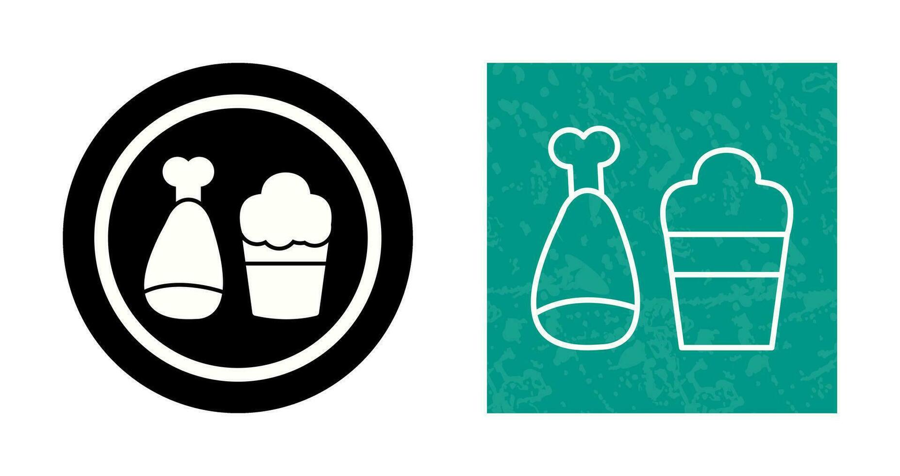 Food and Beer Vector Icon