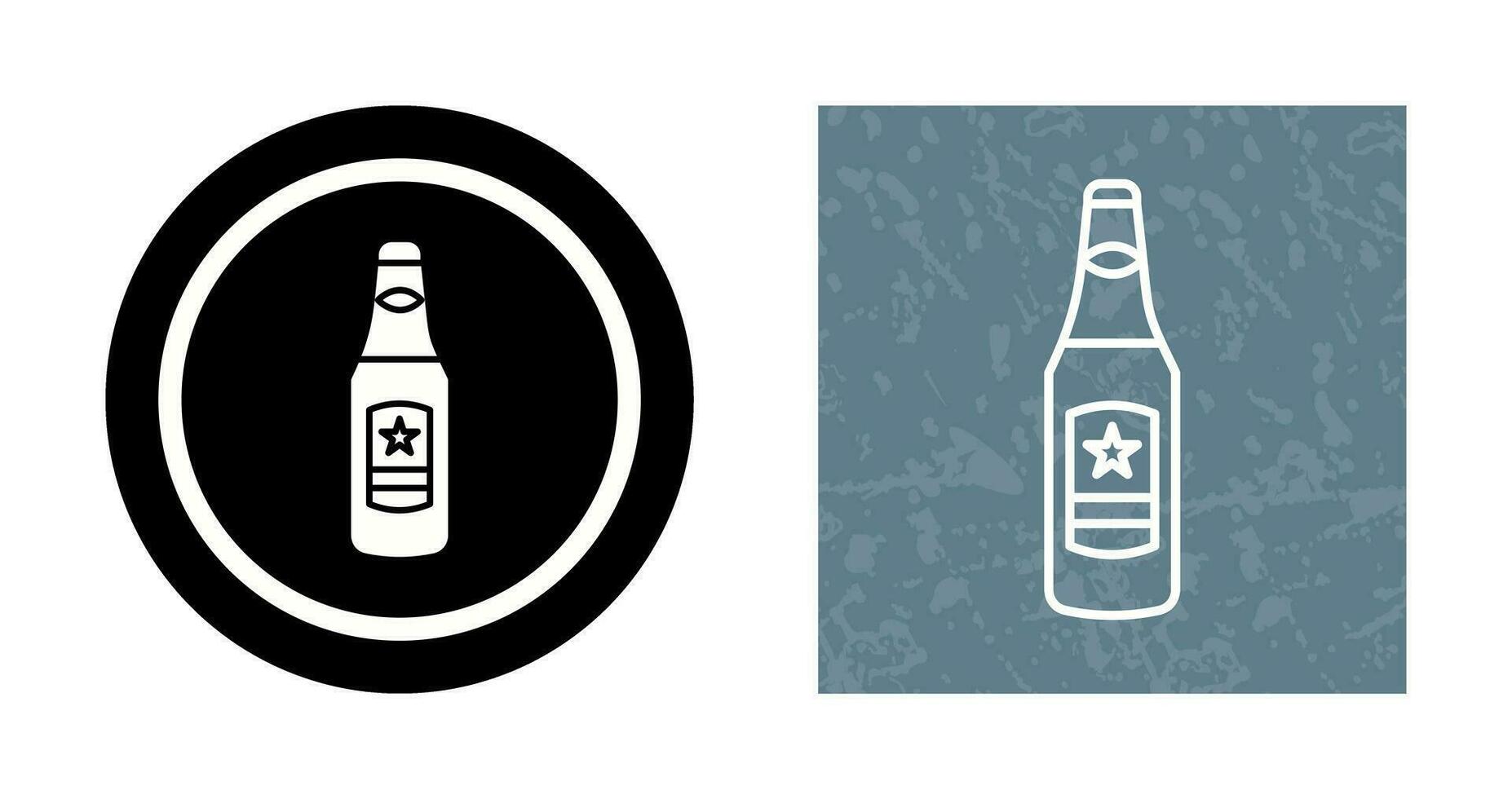 icono de vector de botella de cerveza