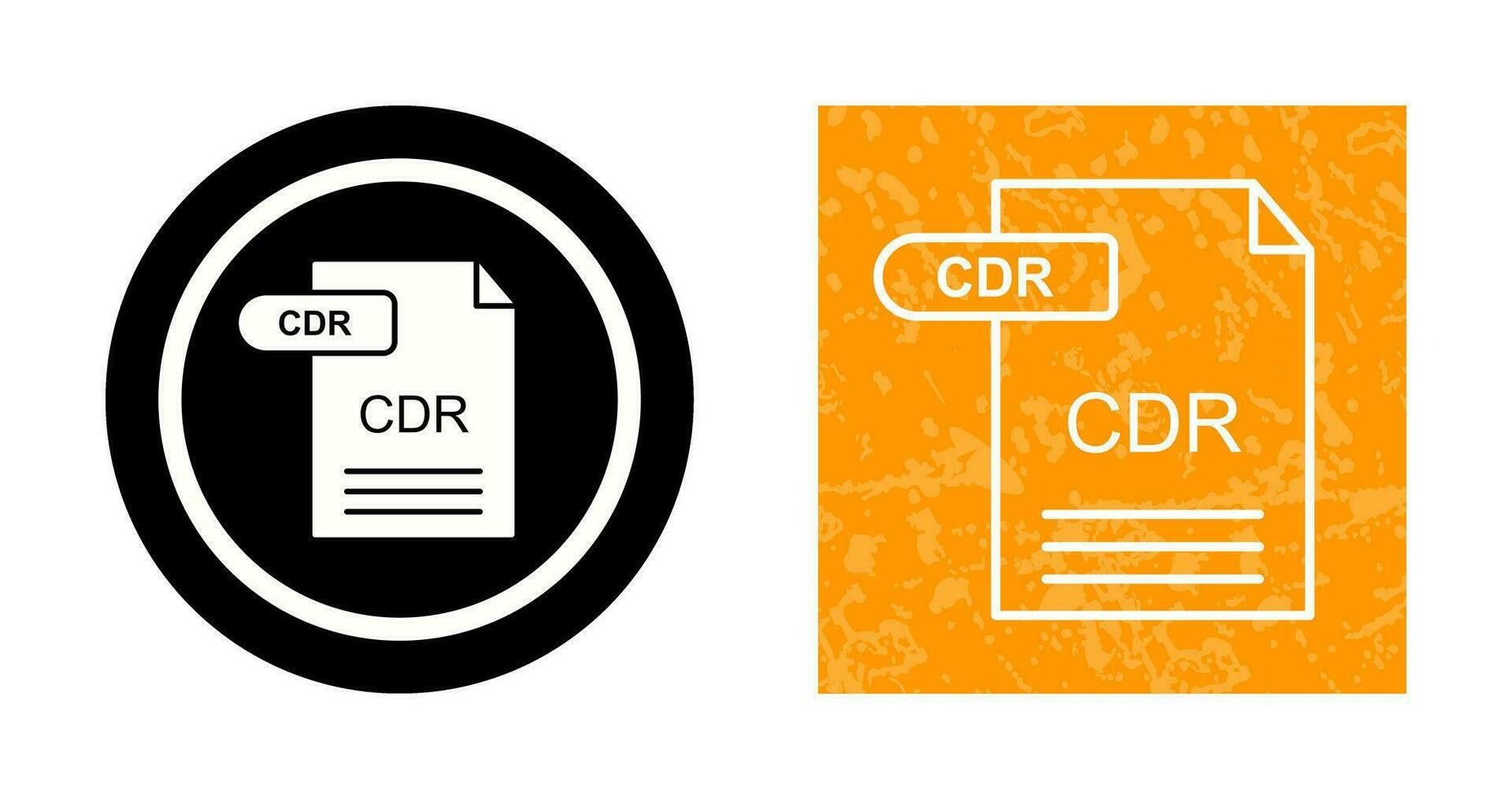 icono de vector de cdr