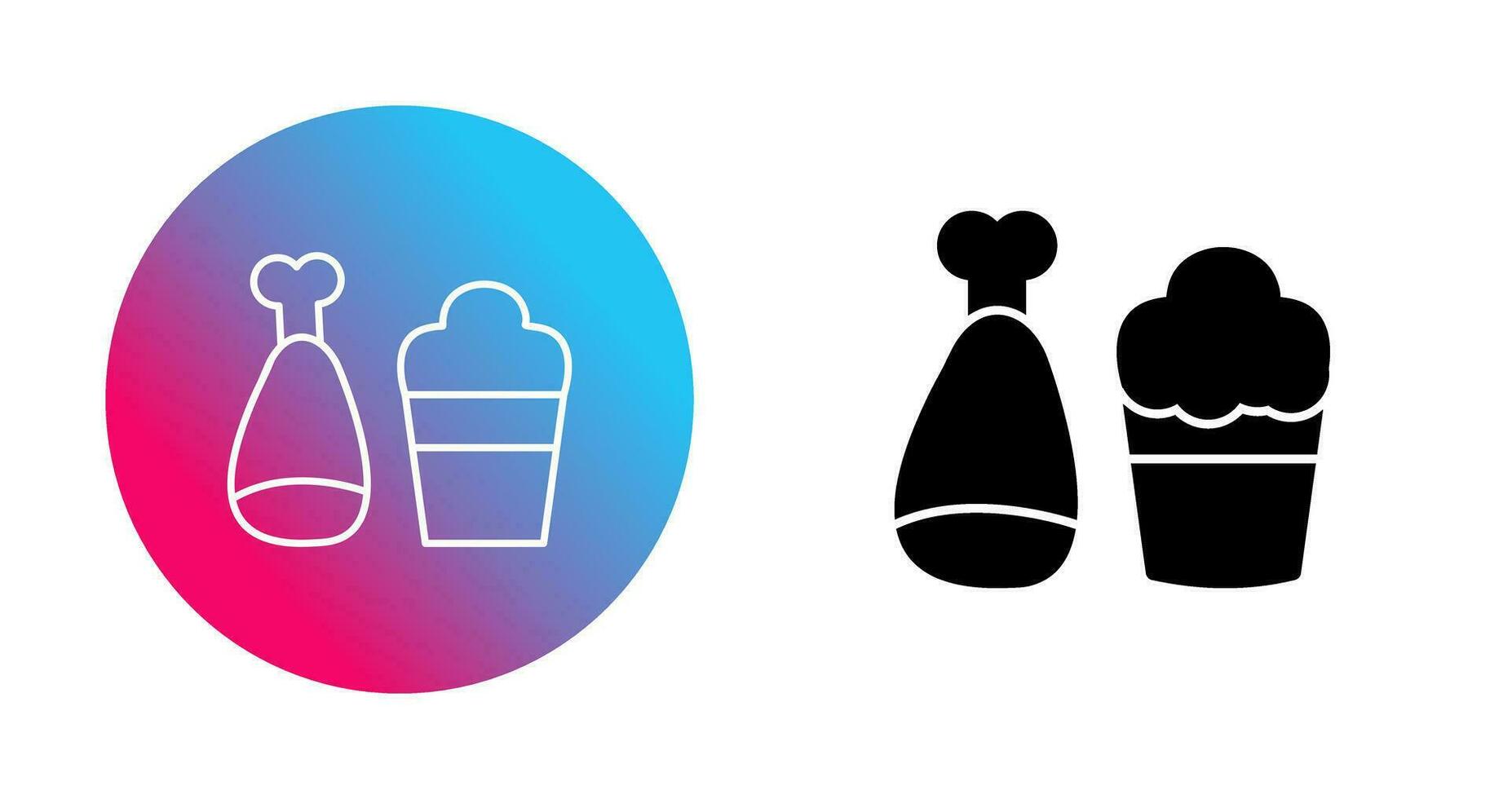 Food and Beer Vector Icon