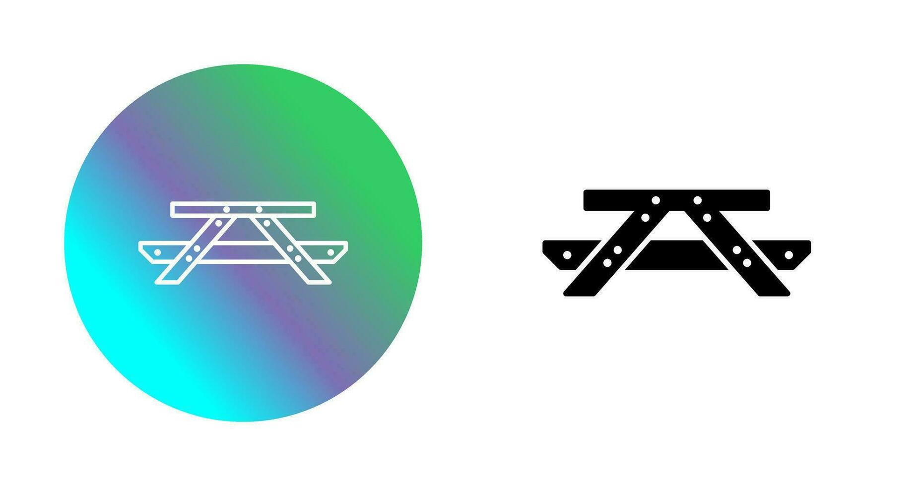 Picnic of Table Vector Icon