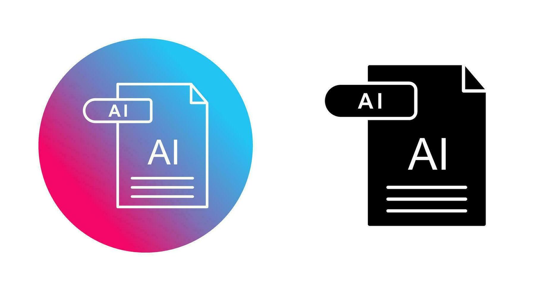 icono de vector de ai