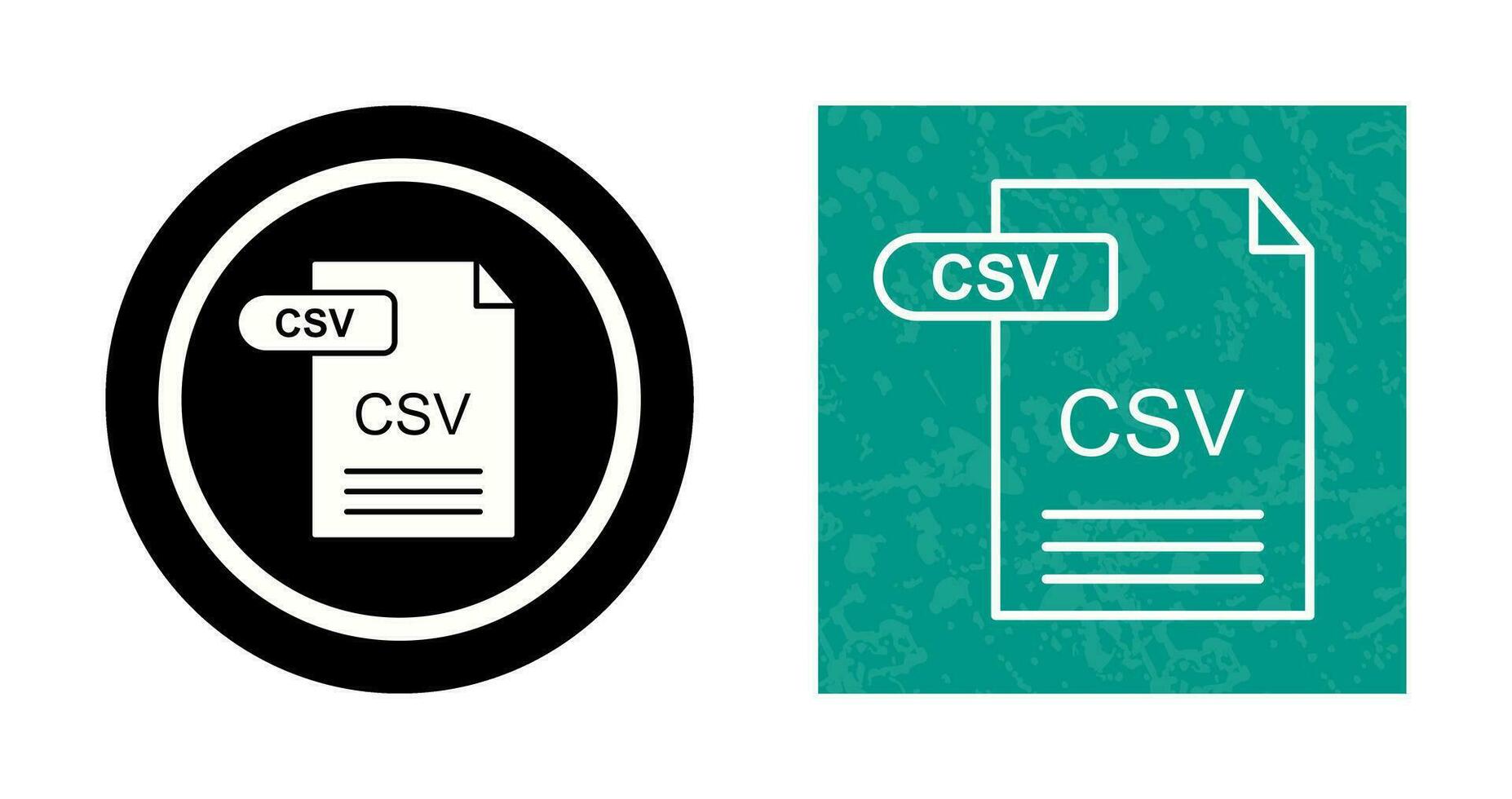 icono de vector csv