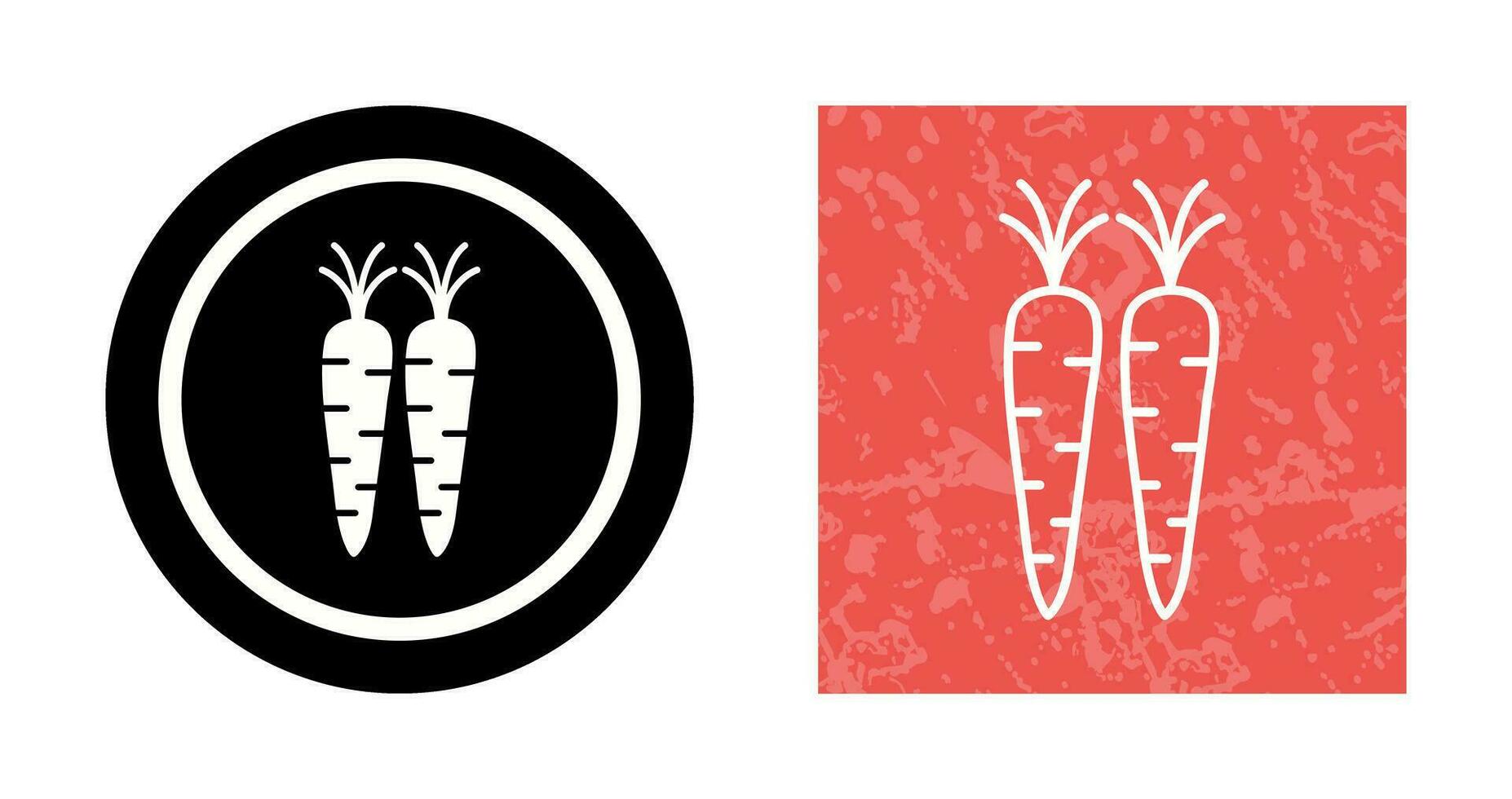 icono de vector de zanahorias