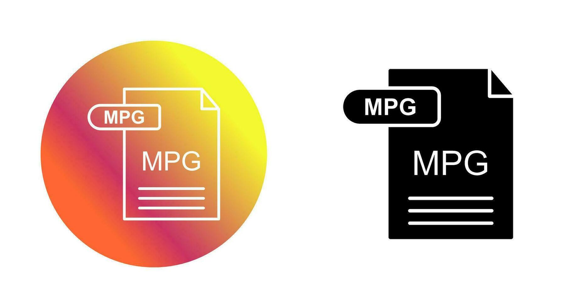 MPG Vector Icon