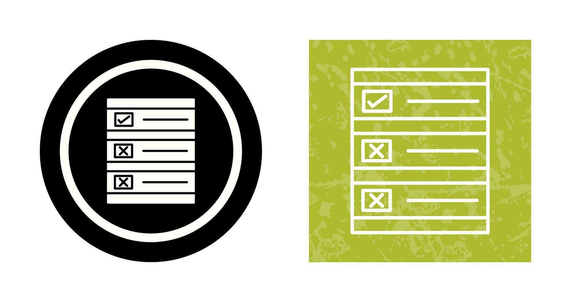 Ballot Paper Vector Icon